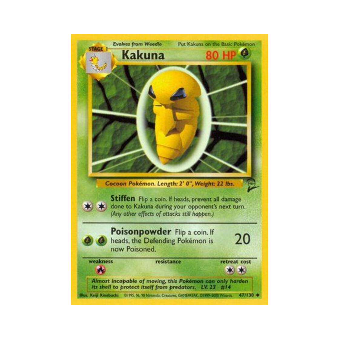 포켓몬 TCG 딱충이 U 베이스 세트 2 (영문판)(Pokemon TCG Kakuna U Base Set 2 (English Ver.)) - 1