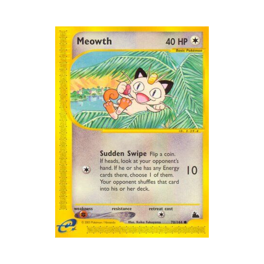 포켓몬 TCG 나옹 C 스카이리지 (영문판)(Pokemon TCG Meowth C Skyridge (English Ver.)) - 1