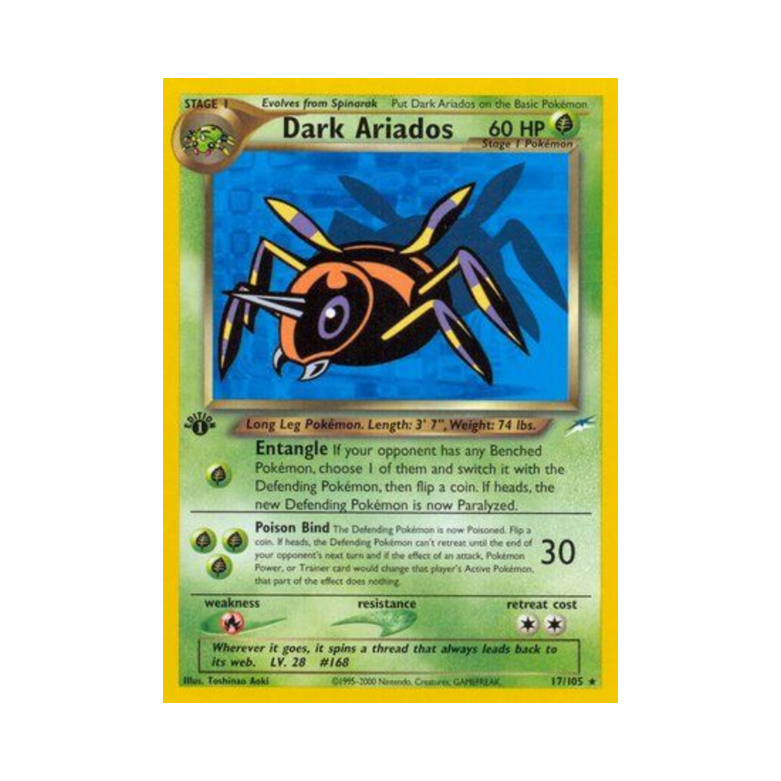 포켓몬 TCG 다크 아리아도스 R 네오 데스티니 (영문판)(Pokemon TCG Dark Ariados R Neo Destiny (English Ver.)) - 1