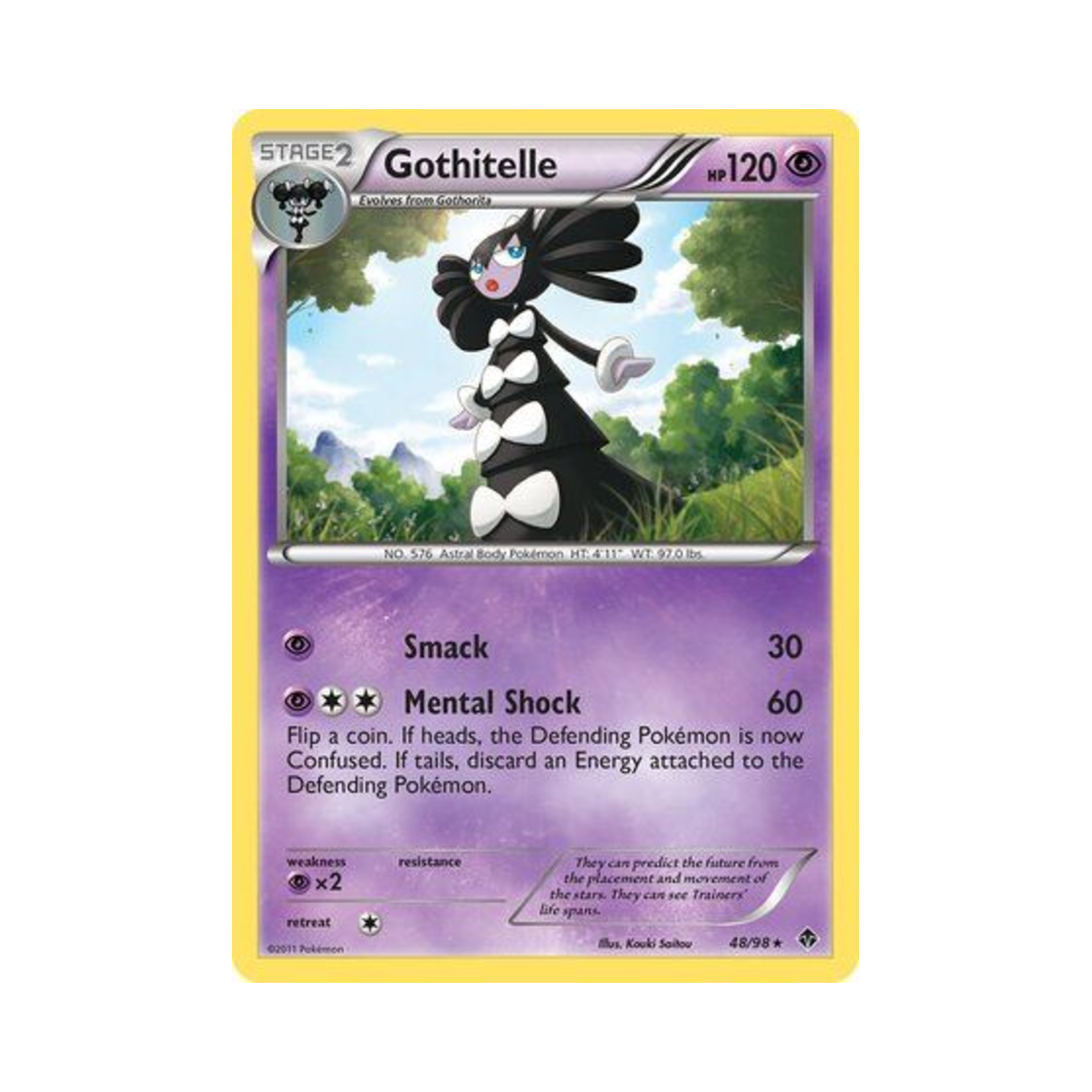 포켓몬 TCG 고디모아젤 R 이머징 파워스 (영문판)(Pokemon TCG Gothitelle R Emerging Powers (English Ver.)) - 1