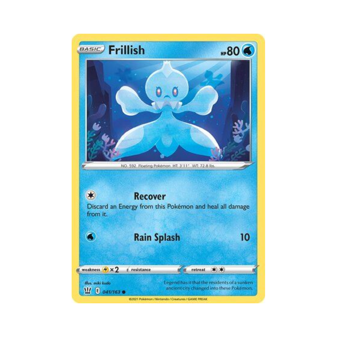 포켓몬 TCG 탱그릴 C 배틀 스타일즈 (영문판)(Pokemon TCG Frillish C Battle Styles (English Ver.)) - 1