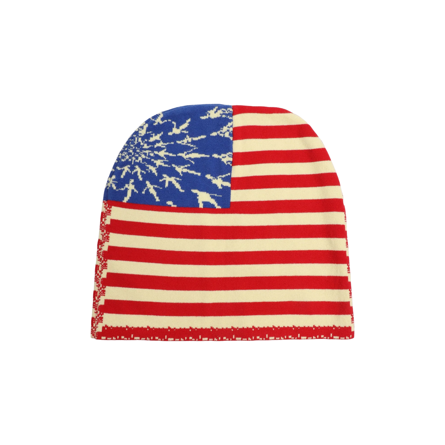 언본소사이어티 언본 스테이트 플래그 리버서블 니트 비니 레드/화이트/블루(Unborn Society Unborn State Flag Knit Beanie Reversible Red/White/Blue)