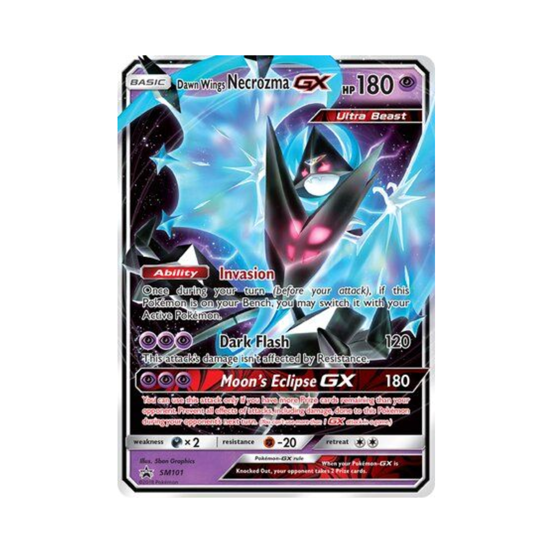 포켓몬 TCG 네크로즈마 새벽의 날개 GX P 썬 & 문 프로모카드 (영문판)(Pokemon TCG Dawn Wings Necrozma GX P Sun & Moon Promos (English Ver.)) - 1