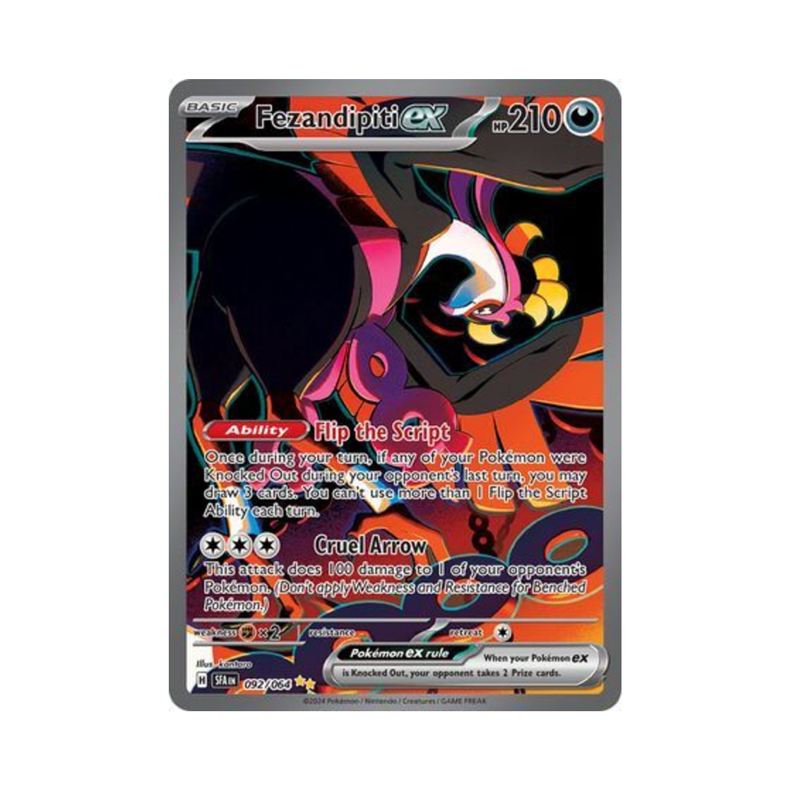 포켓몬 TCG 기로치 ex SIR 슈라우디드 페이블 (영문판)(Pokemon TCG Fezandipiti ex SIR Shrouded Fable (English Ver.)) - 1