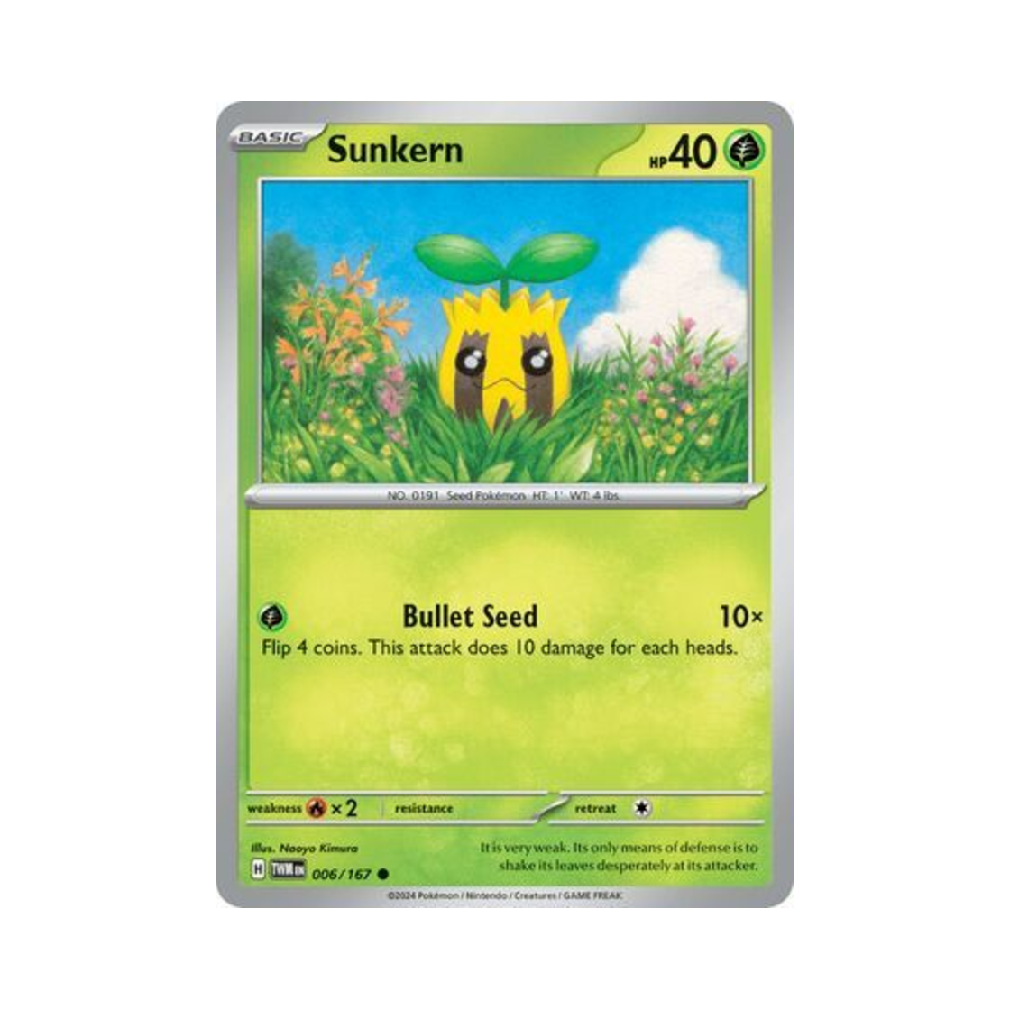 포켓몬 TCG 해너츠 C 트와일라잇 마스커레이드 (영문판)(Pokemon TCG Sunkern C Twilight Masquerade (English Ver.)) - 1