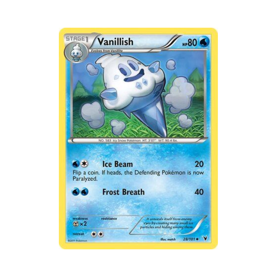 포켓몬 TCG 바닐리치 U 노블 빅토리스 (영문판)(Pokemon TCG Vanillish U Noble Victories (English Ver.)) - 1