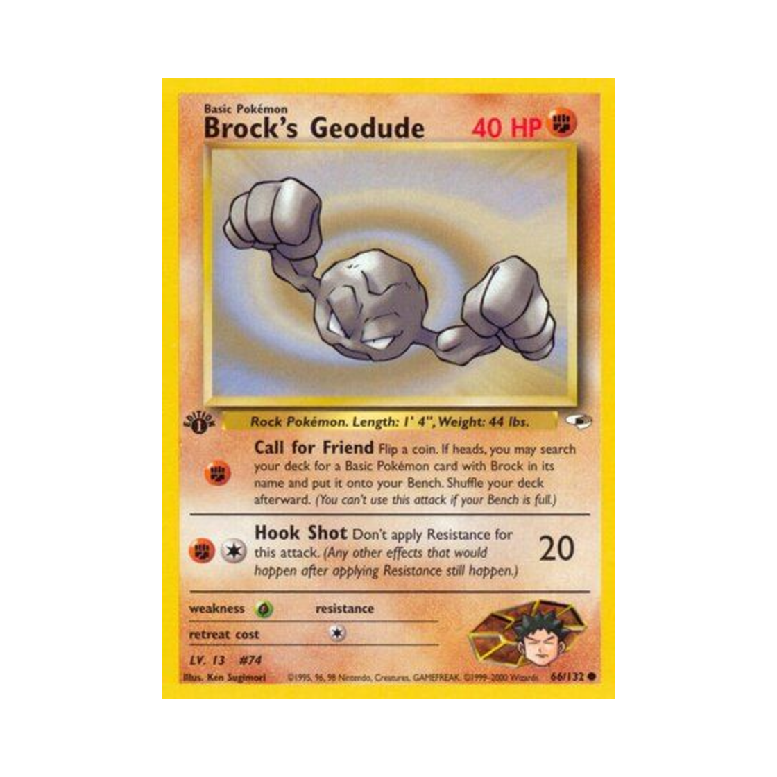 포켓몬 TCG 웅의 꼬마돌 C 짐 히어로즈 (영문판)(Pokemon TCG Brock's Geodude C Gym Heroes (English Ver.)) - 1