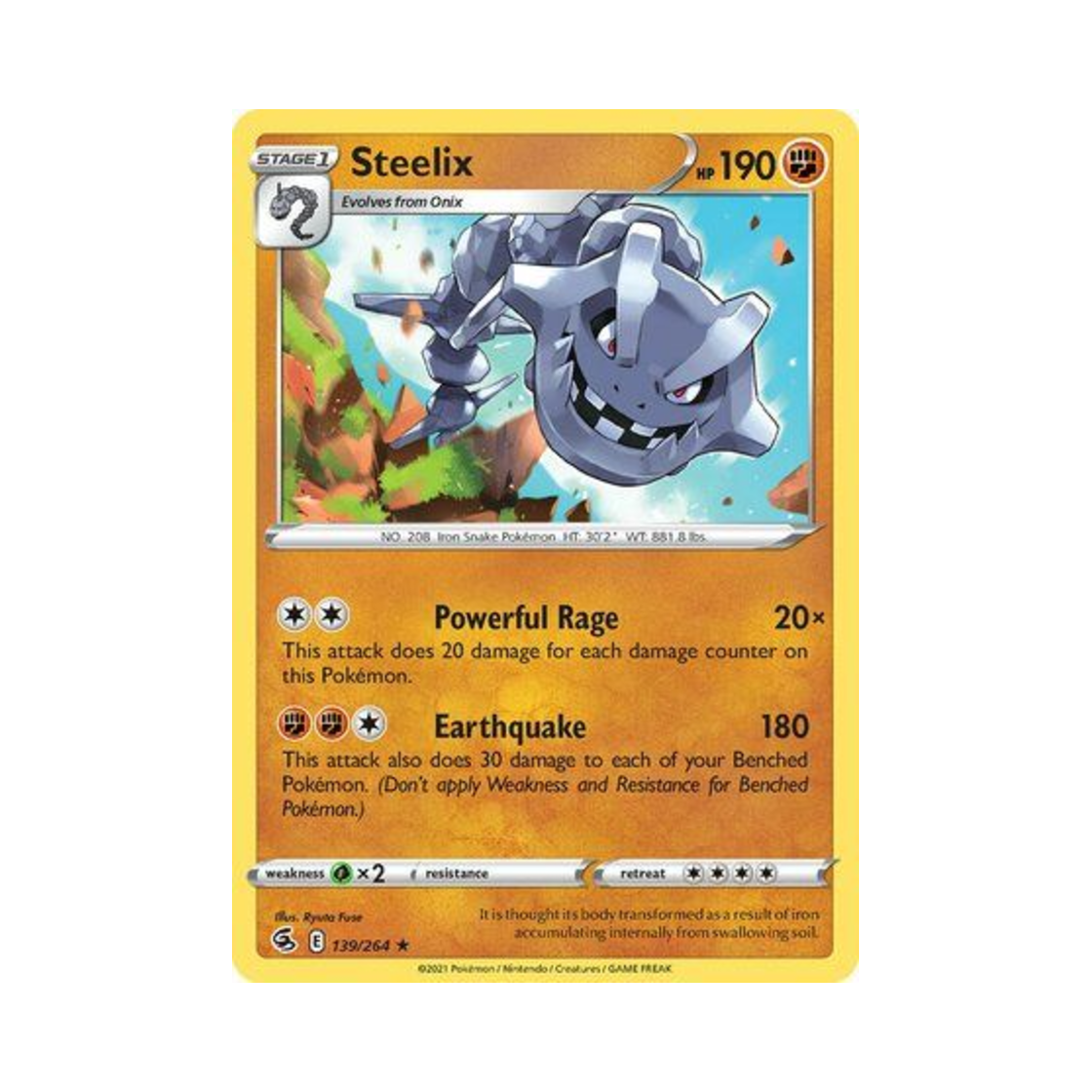 포켓몬 TCG 강철톤 RH 퓨전 스트라이크 (영문판)(Pokemon TCG Steelix RH Fusion Strike (English Ver.)) - 1