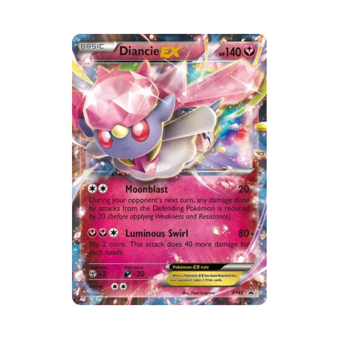 포켓몬 TCG 디안시 EX P XY 프로모 카드 (영문판)(Pokemon TCG Diancie EX P XY Promos (English Ver.)) - 1