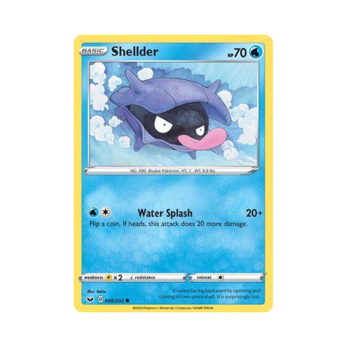 포켓몬 TCG 셀러 C 소드 & 실드 (영문판)(Pokemon TCG Shellder C Sword & Shield (English Ver.))