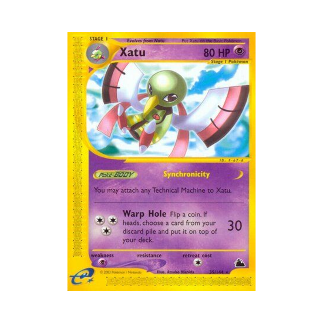 포켓몬 TCG 네이티오 R 스카이리지 (영문판)(Pokemon TCG Xatu R Skyridge (English Ver.))