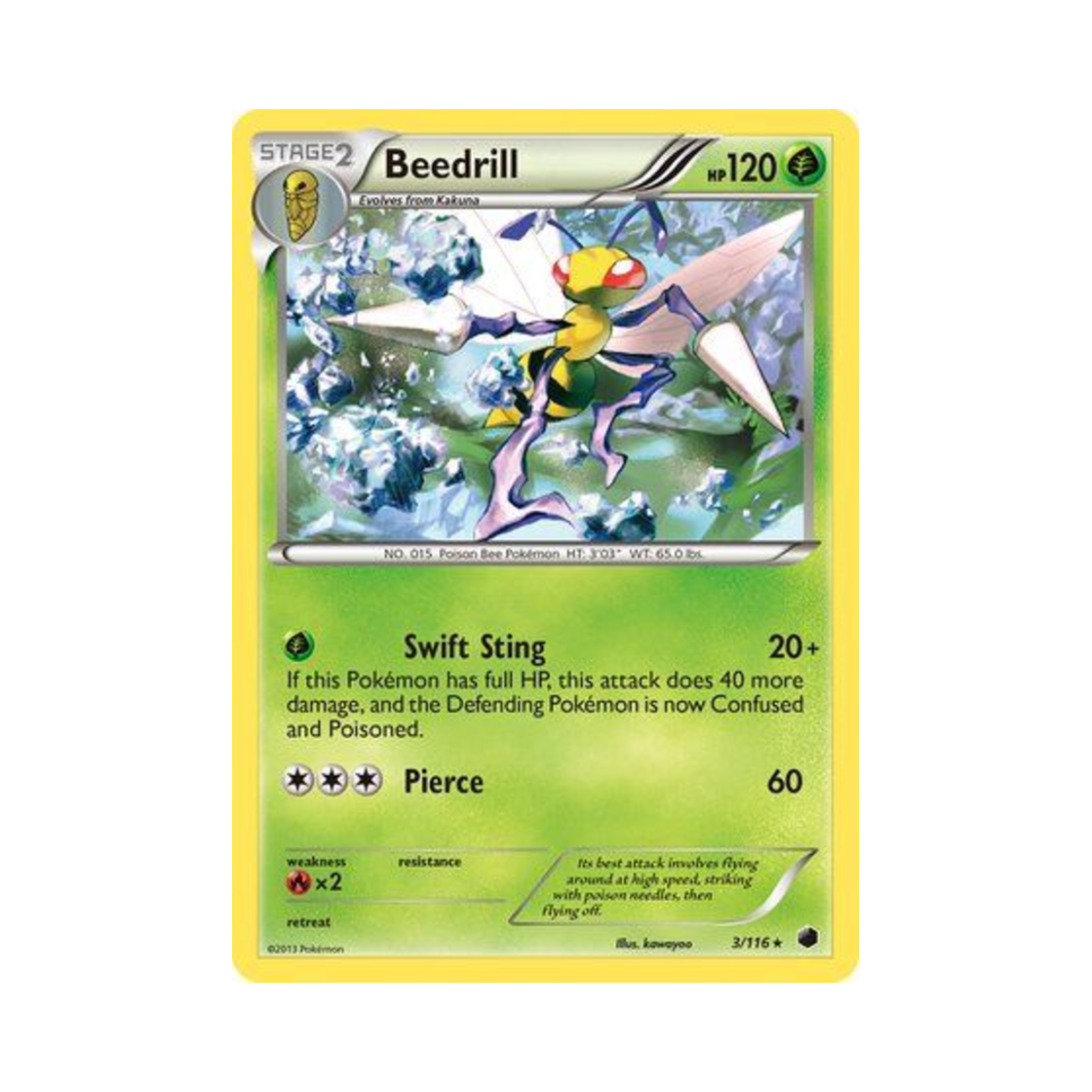 포켓몬 TCG 독침붕 R 플라스마 프리즈 (영문판)(Pokemon TCG Beedrill R Plasma Freeze (English Ver.)) - 1