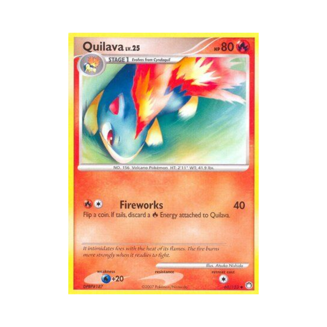 포켓몬 TCG 마그케인 U 미스터리어스 트레져스 (영문판)(Pokemon TCG Quilava U Mysterious Treasures (English Ver.)) - 1