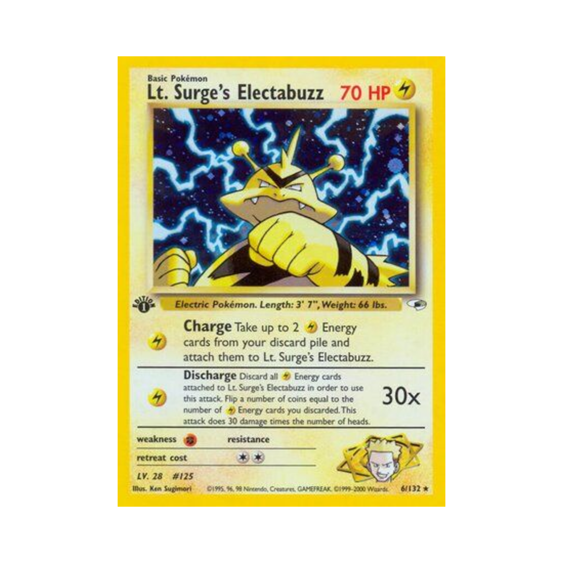 포켓몬 TCG 마티스의 에레브 RH 짐 히어로즈 (영문판)(Pokemon TCG Lt. Surge's Electabuzz RH Gym Heroes (English Ver.))