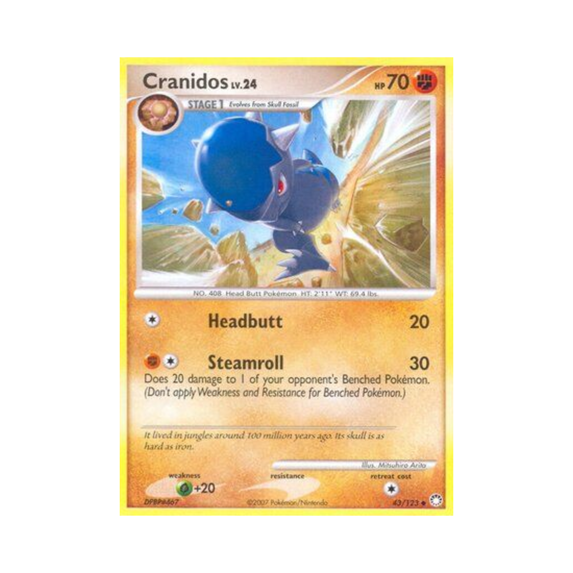 포켓몬 TCG 두개도스 U 미스터리어스 트레져스 (영문판)(Pokemon TCG Cranidos U Mysterious Treasures (English Ver.)) - 1