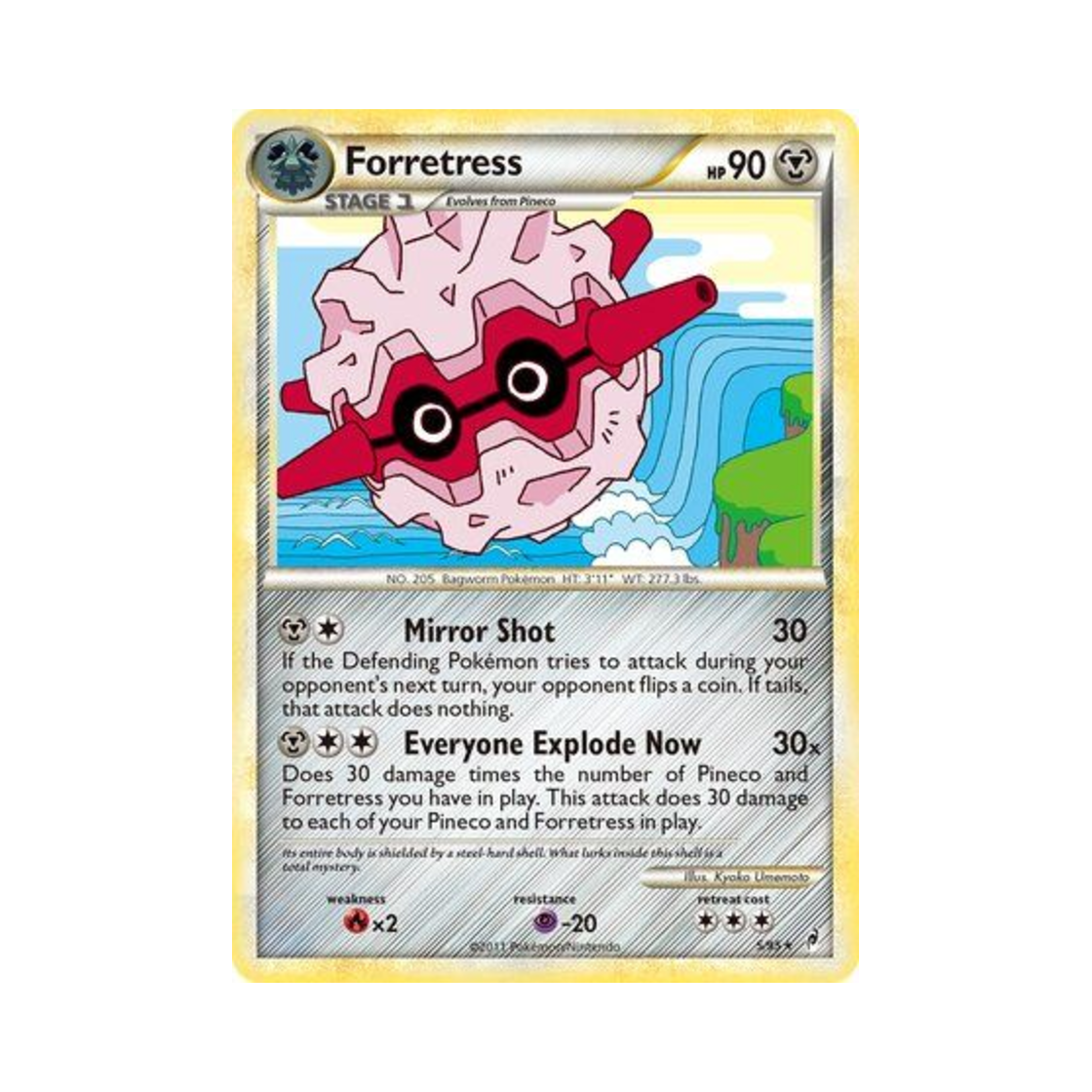 포켓몬 TCG 쏘콘 RH 콜 오브 레전즈 (영문판)(Pokemon TCG Forretress RH Call of Legends (English Ver.)) - 1