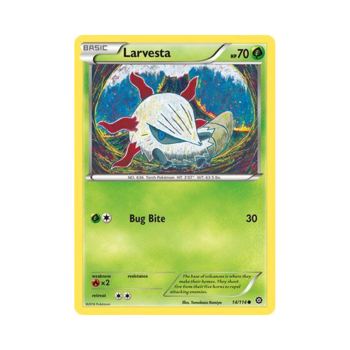 포켓몬 TCG 활화르바 C 스팀 시즈 (영문판)(Pokemon TCG Larvesta C Steam Siege (English Ver.)) - 1