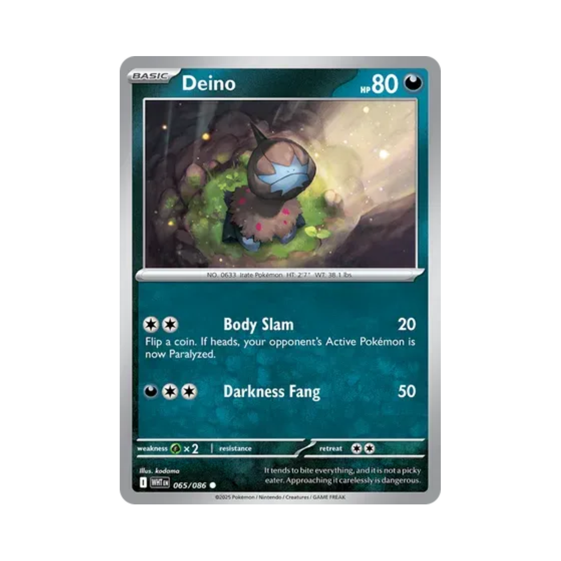 포켓몬 TCG 모노두 C 화이트플레어 (영문판)(Pokemon TCG Deino C White Flare (English Ver.)) - 1