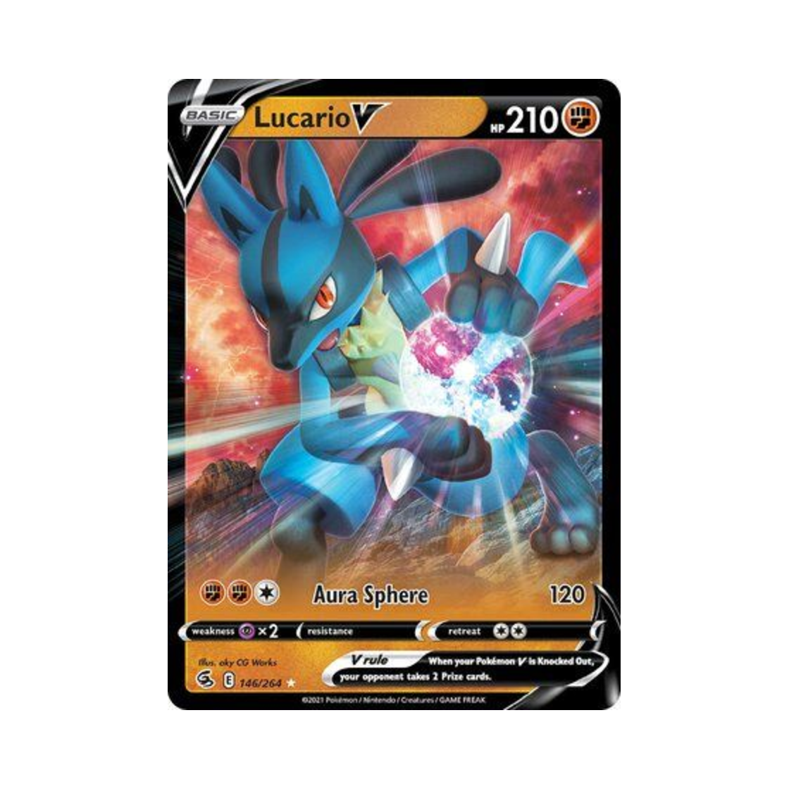 포켓몬 TCG 루카리오 V HRV 퓨전 스트라이크 (영문판)(Pokemon TCG Lucario V HRV Fusion Strike (English Ver.)) - 1