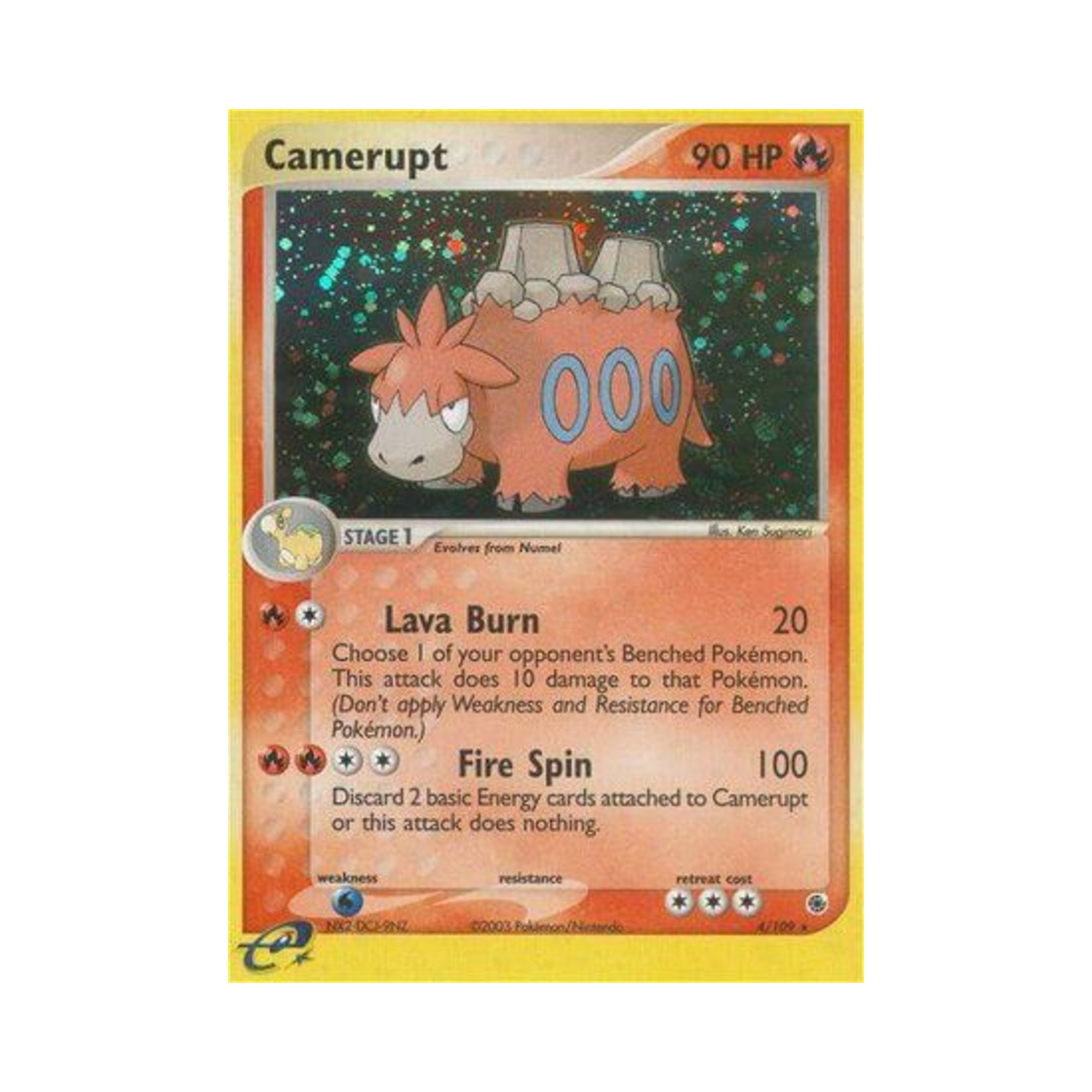포켓몬 TCG 폭타 RH EX 루비 & 사파이어 (영문판)(Pokemon TCG Camerupt RH EX Ruby & Sapphire (English Ver.)) - 1
