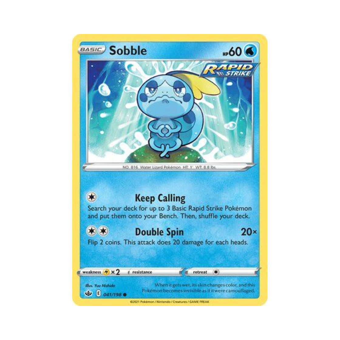 포켓몬 TCG 울머기 C 칠링 레인 (영문판)(Pokemon TCG Sobble C Chilling Reign (English Ver.)) - 1