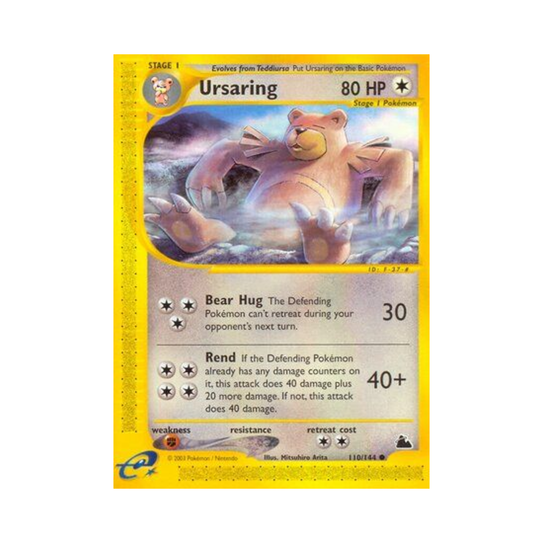 포켓몬 TCG 링곰 C 스카이리지 (영문판)(Pokemon TCG Ursaring C Skyridge (English Ver.)) - 1