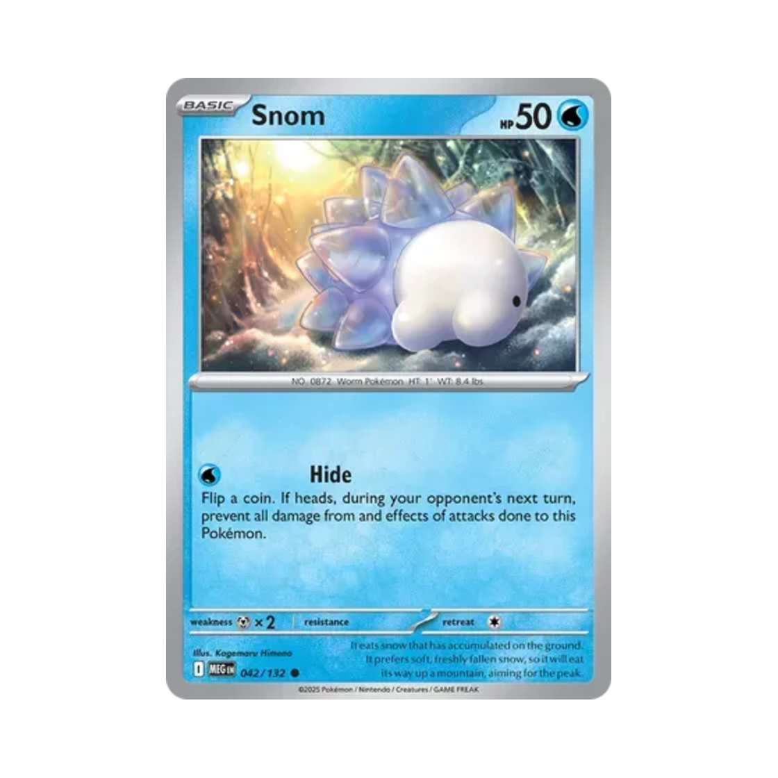 포켓몬 TCG 누니머기 C 메가 에볼루션 (영문판)(Pokemon TCG Snom C Mega Evolution (English Ver.)) - 1