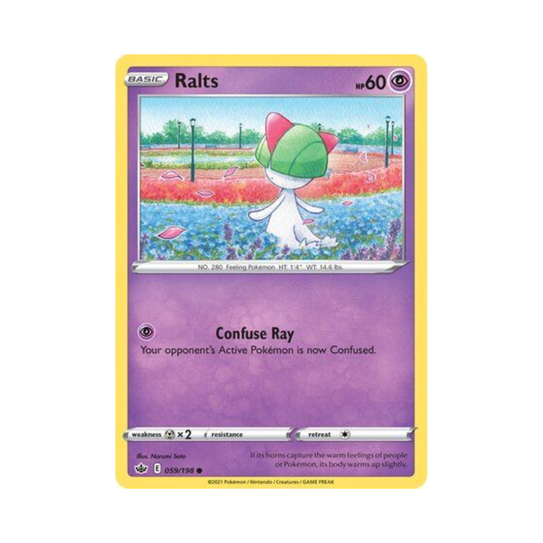 포켓몬 TCG 랄토스 C 칠링 레인 (영문판)(Pokemon TCG Ralts C Chilling Reign (English Ver.)) - 1