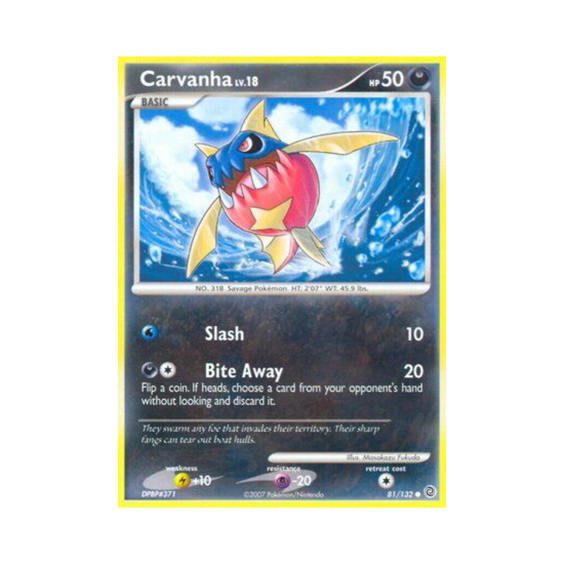 포켓몬 TCG 샤프니아 C 시크릿 원더스 (영문판)(Pokemon TCG Carvanha C Secret Wonders (English Ver.)) - 1