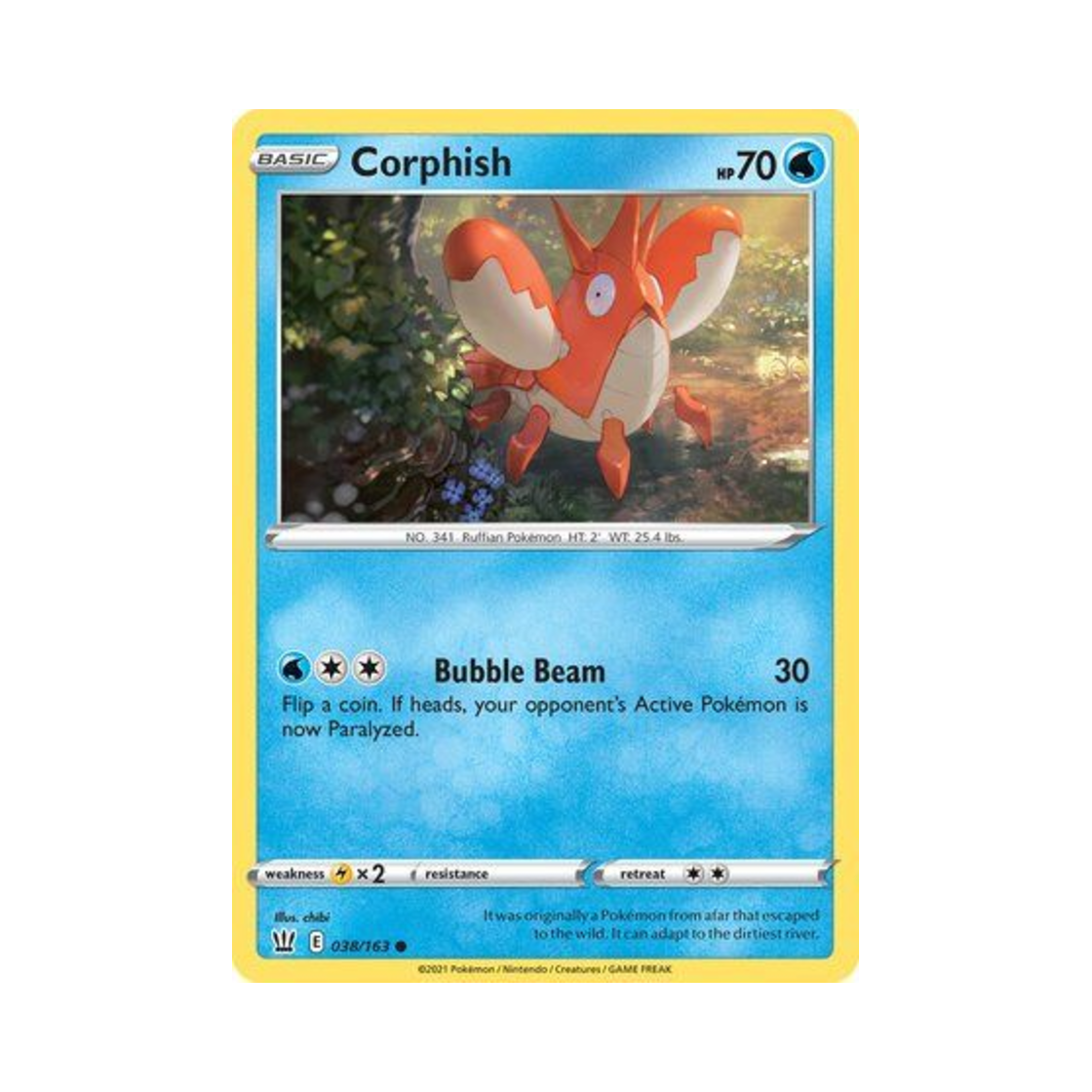 포켓몬 TCG 가재군 C 배틀 스타일즈 (영문판)(Pokemon TCG Corphish C Battle Styles (English Ver.)) - 1