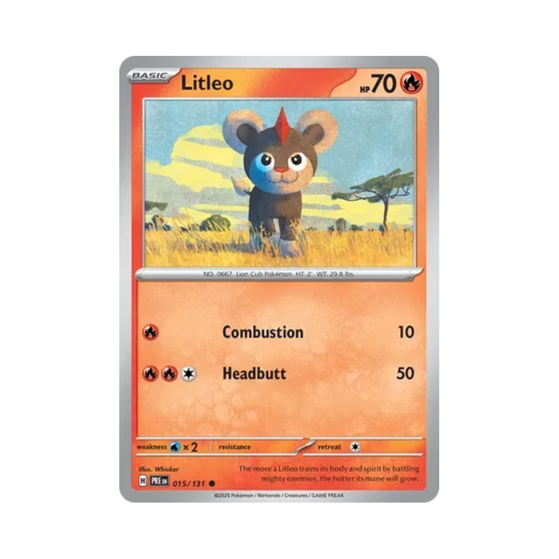 포켓몬 TCG 레오꼬 C 프리즈매틱 에볼루션즈 (영문판)(Pokemon TCG Litleo C Prismatic Evolutions (English Ver.)) - 1
