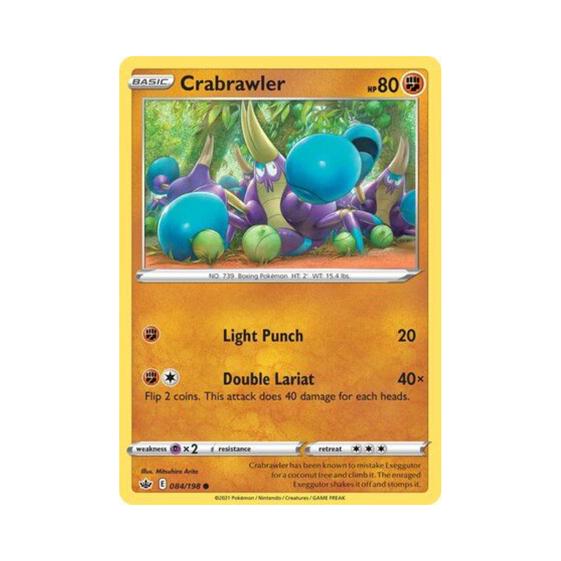 포켓몬 TCG 오기지게 C 칠링 레인 (영문판)(Pokemon TCG Crabrawler C Chilling Reign (English Ver.)) - 1