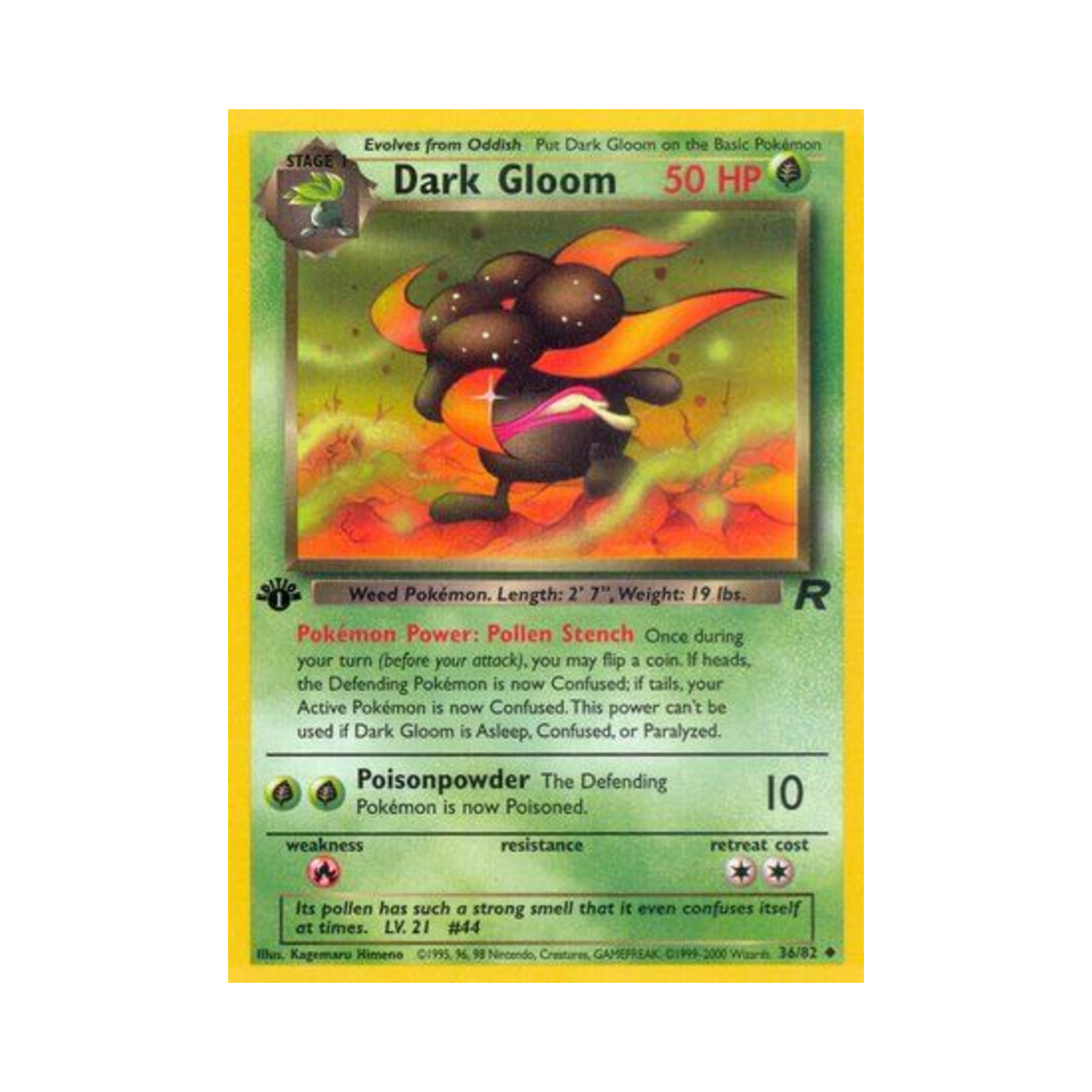 포켓몬 TCG 다크 냄새꼬 U 로켓단 (영문판)(Pokemon TCG Dark Gloom U Team Rocket (English Ver.))