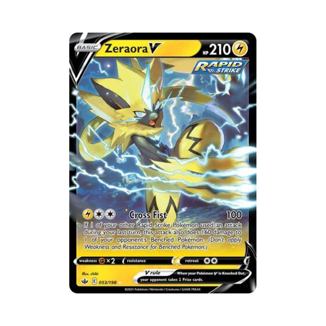 포켓몬 TCG 제라오라 V HRV 칠링 레인 (영문판)(Pokemon TCG Zeraora V HRV Chilling Reign (English Ver.)) - 1