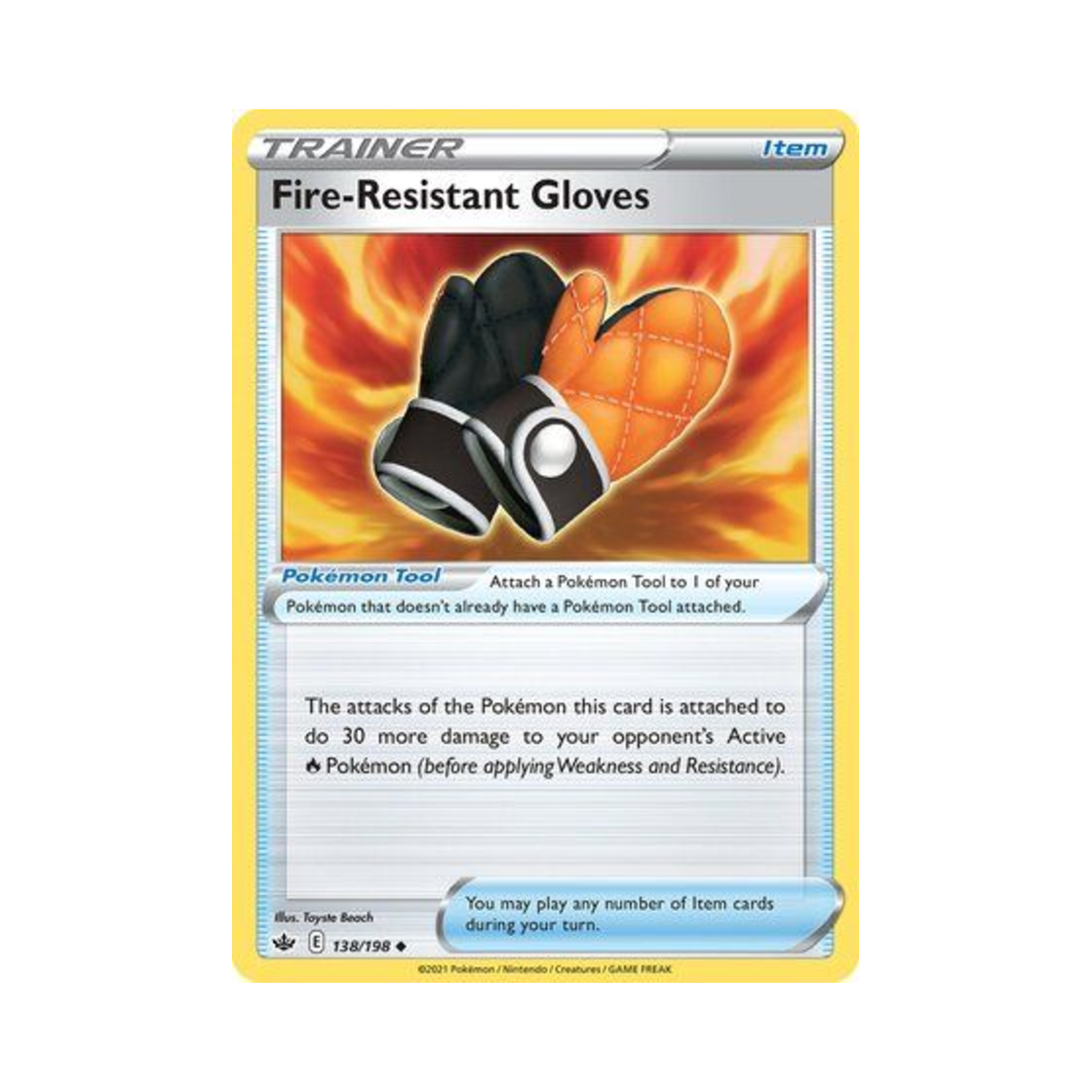 포켓몬 TCG 내화글러브 U 칠링 레인 (영문판)(Pokemon TCG Fire Resistant Gloves U Chilling Reign (English Ver.)) - 1