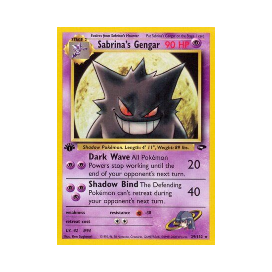 포켓몬 TCG 초련의 팬텀 R 짐 첼린지 (영문판)(Pokemon TCG Sabrina's Gengar R Gym Challenge (English Ver.)) - 1