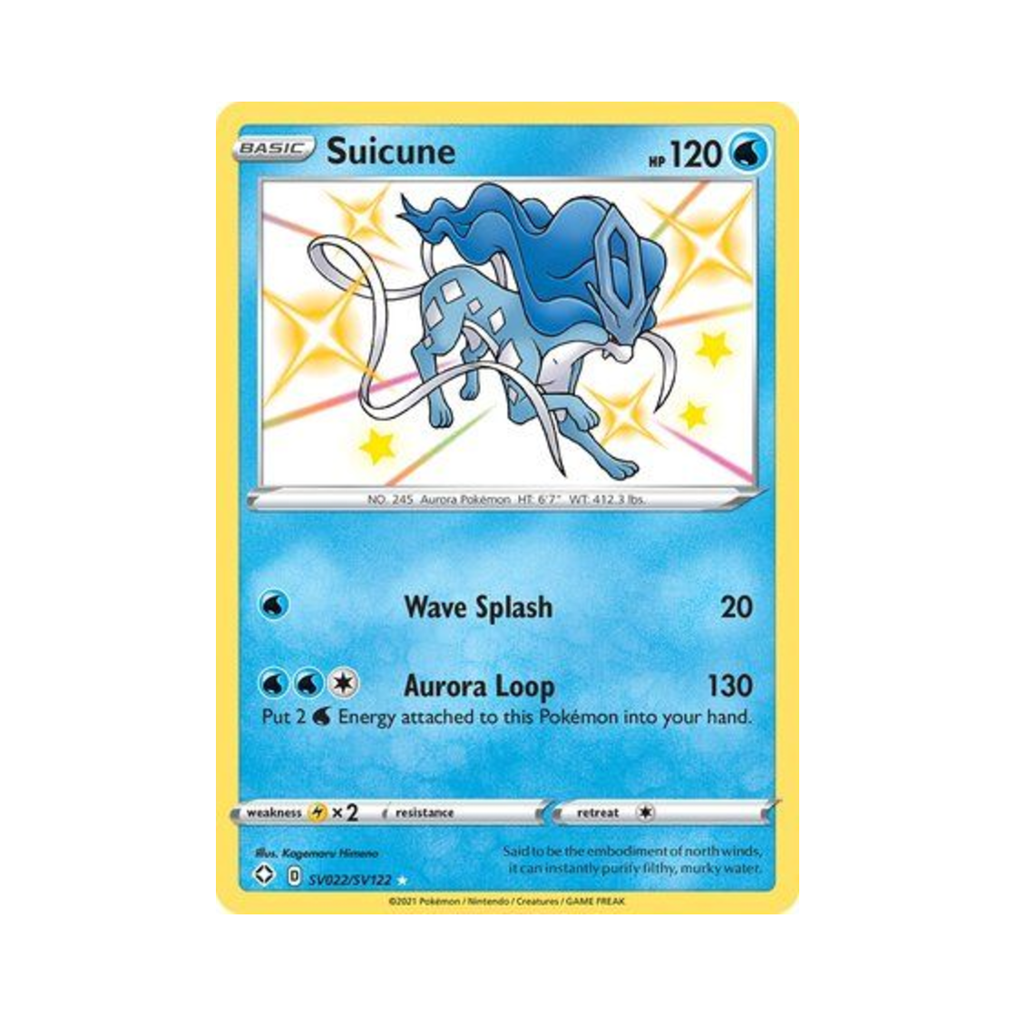 포켓몬 TCG 스이쿤 RS 샤이닝 페이츠 (영문판)(Pokemon TCG Suicune RS Shining Fates (English Ver.)) - 1