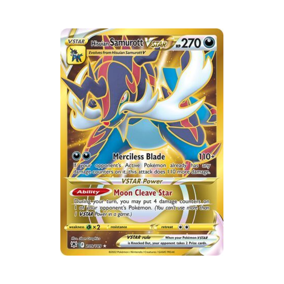 포켓몬 TCG 히스이 대검귀 VSTAR RS 아스트랄 레디안스 (영문판)(Pokemon TCG Hisuian Samurott VSTAR RS Astral Radiance (English Ver.)) - 1