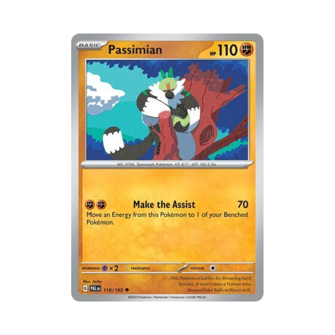 포켓몬 TCG 내던숭이 U 팔데아 이볼브드 (영문판)(Pokemon TCG Passimian U Paldea Evolved (English Ver.)) - 1