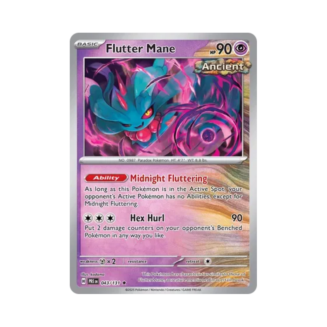 포켓몬 TCG 날개치는머리 R 프리즈매틱 에볼루션즈 (영문판)(Pokemon TCG Flutter Mane R Prismatic Evolutions (English Ver.)) - 1