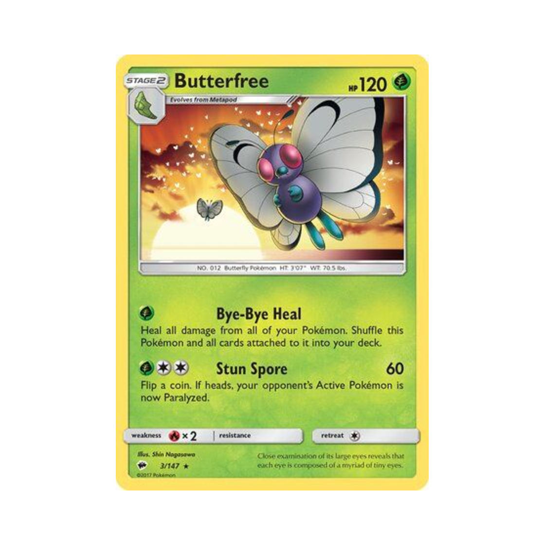포켓몬 TCG 버터플 R 버닝 쉐도우 (영문판)(Pokemon TCG Butterfree R Burning Shadows (English Ver.)) - 1