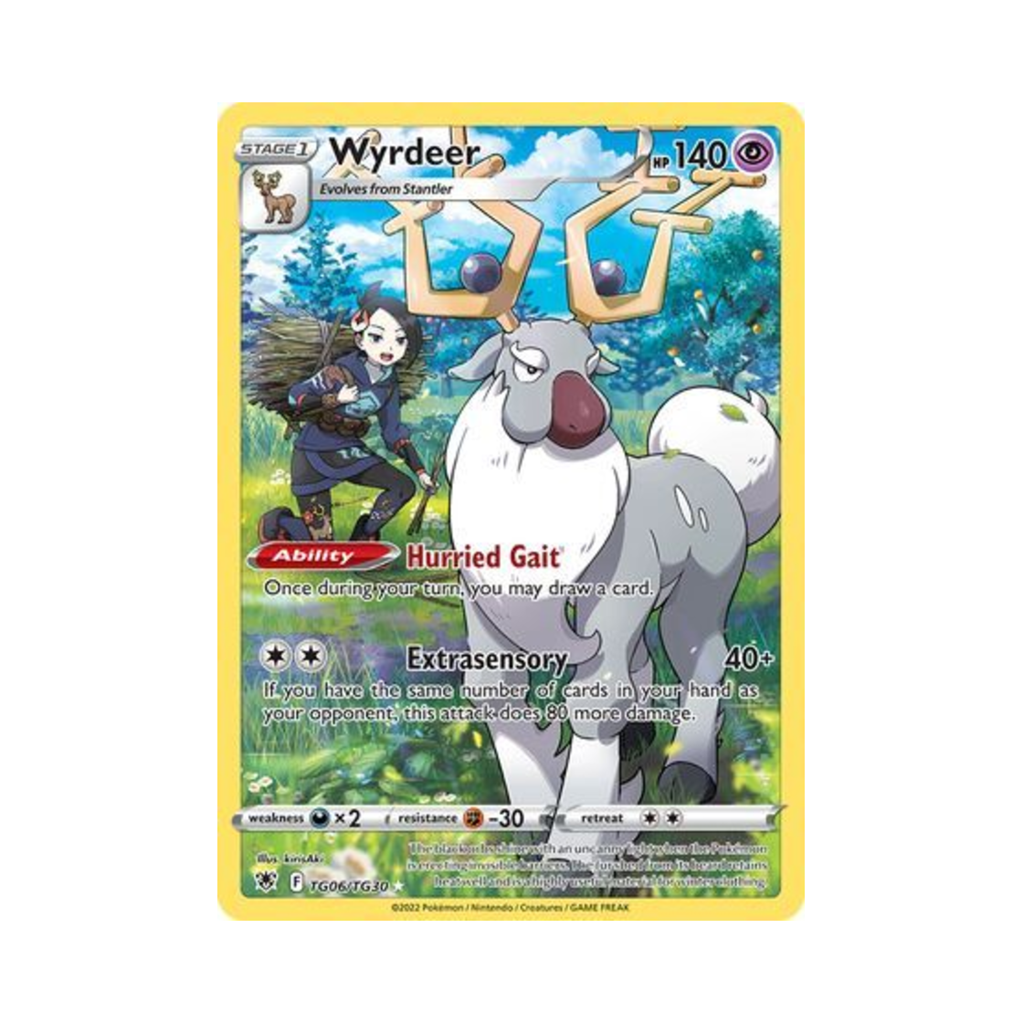 포켓몬 TCG 신비록 RH 아스트랄 레디안스 (영문판)(Pokemon TCG Wyrdeer RH Astral Radiance (English Ver.)) - 1