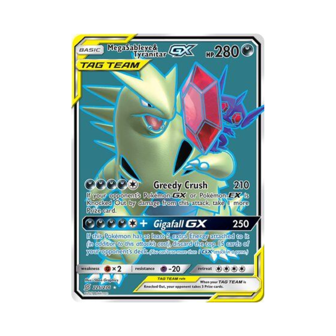 포켓몬 TCG 메가 깜까미 & 마기라스 GX RU 유니파이드 마인즈 (영문판)(Pokemon TCG Mega Sableye & Tyranitar GX RU Unified Minds (English Ver.))