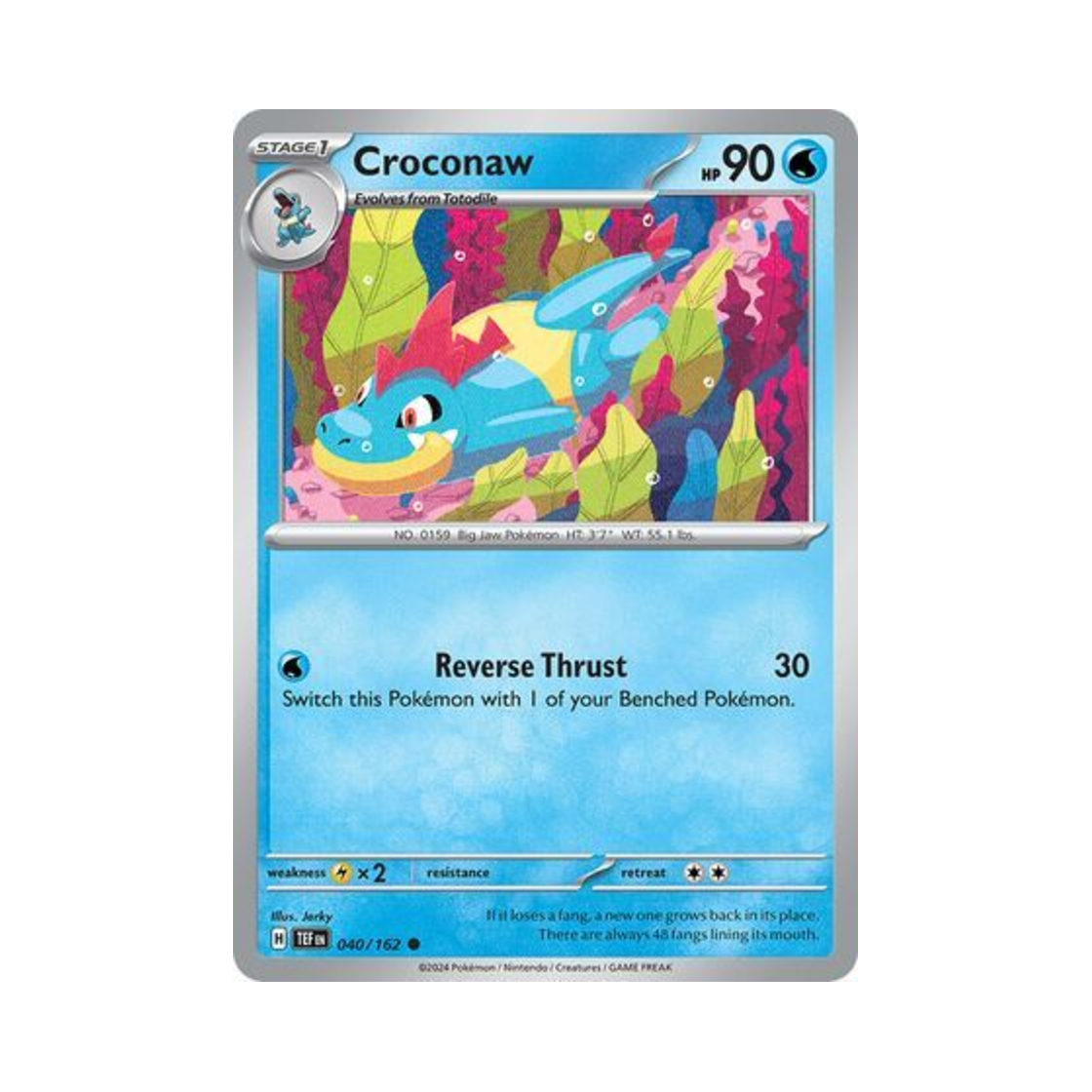 포켓몬 TCG 엘리게이 C 템포럴 포시스 (영문판)(Pokemon TCG Croconaw C Temporal Forces (English Ver.)) - 1