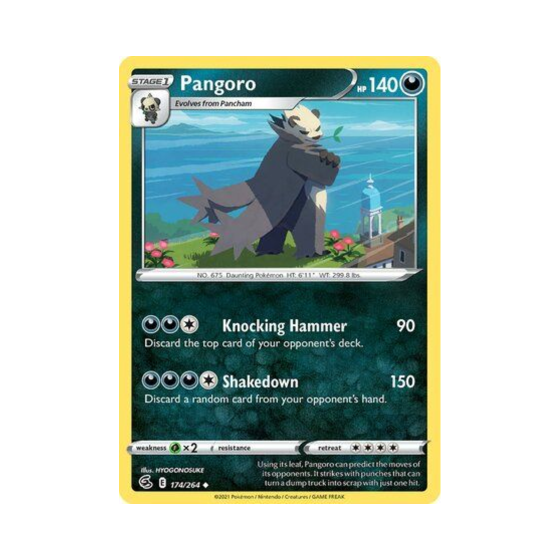 포켓몬 TCG 부란다 U 퓨전 스트라이크 (영문판)(Pokemon TCG Pangoro U Fusion Strike (English Ver.)) - 1