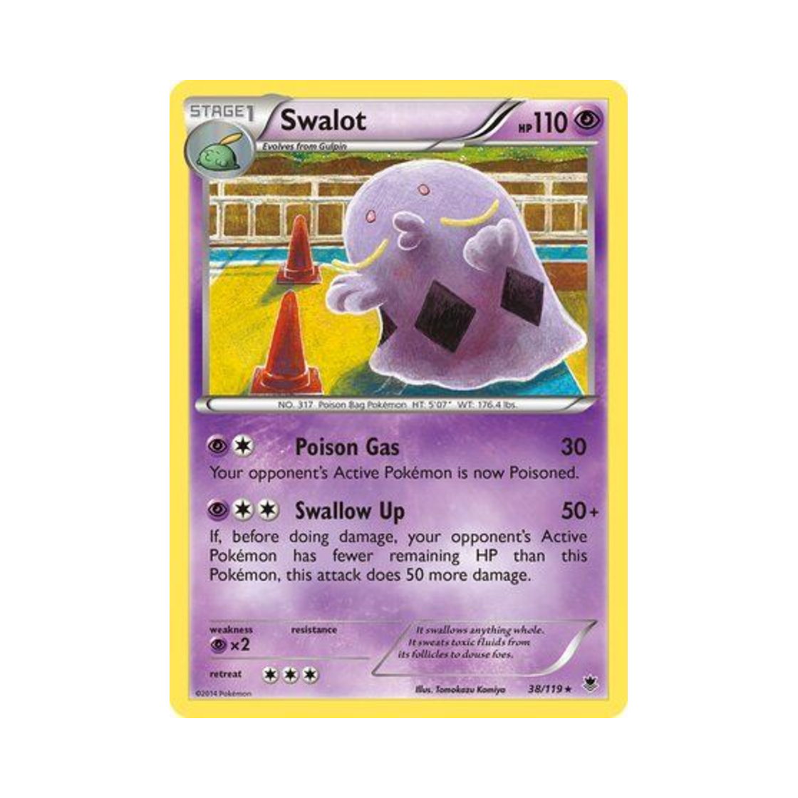 포켓몬 TCG 꿀꺽몬 R 팬텀 포스 (영문판)(Pokemon TCG Swalot R Phantom Forces (English Ver.)) - 1