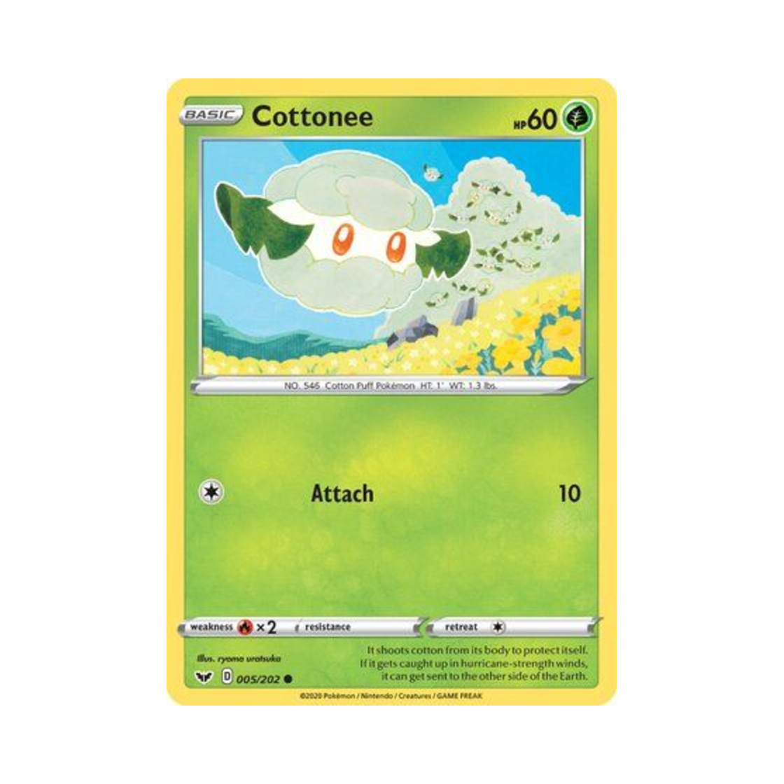 포켓몬 TCG 소미안 C 소드 & 실드 (영문판)(Pokemon TCG Cottonee C Sword & Shield (English Ver.)) - 1