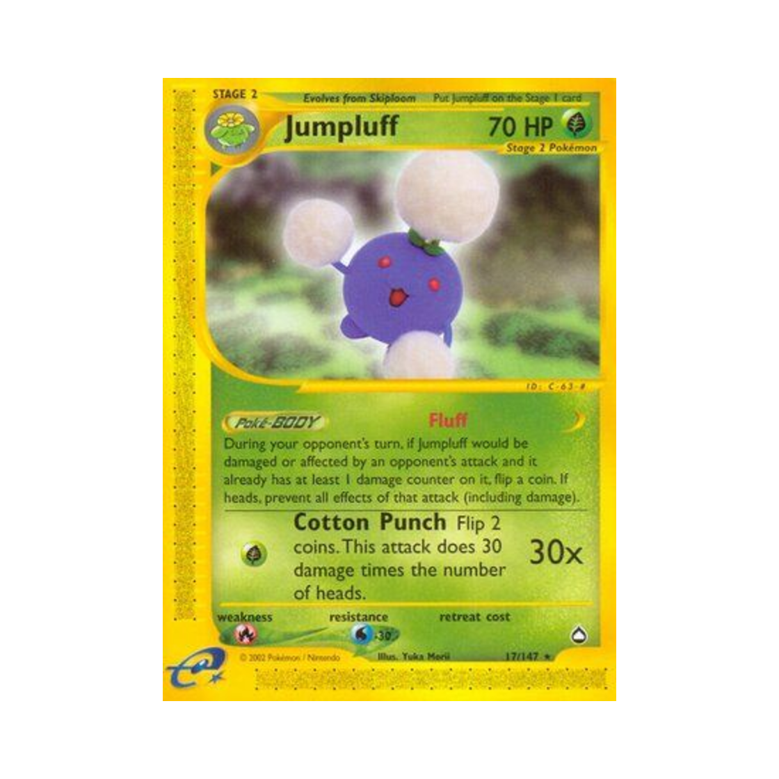 포켓몬 TCG 솜솜코 R 아쿠아폴리스 (영문판)(Pokemon TCG Jumpluff R Aquapolis (English Ver.)) - 1