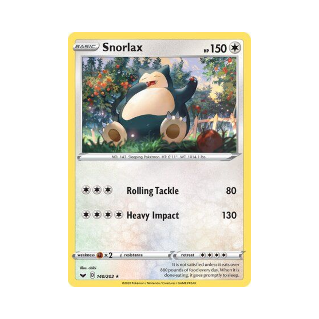 포켓몬 TCG 잠만보 R 소드 & 실드 (영문판)(Pokemon TCG Snorlax R Sword & Shield (English Ver.)) - 1
