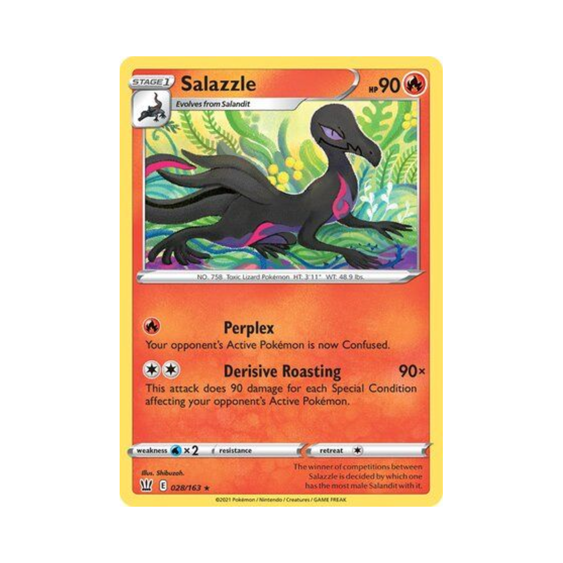 포켓몬 TCG 염뉴트 R 배틀 스타일즈 (영문판)(Pokemon TCG Salazzle R Battle Styles (English Ver.)) - 1